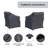 28.4'' Outdoor Aluminum Lounge Chair Covers