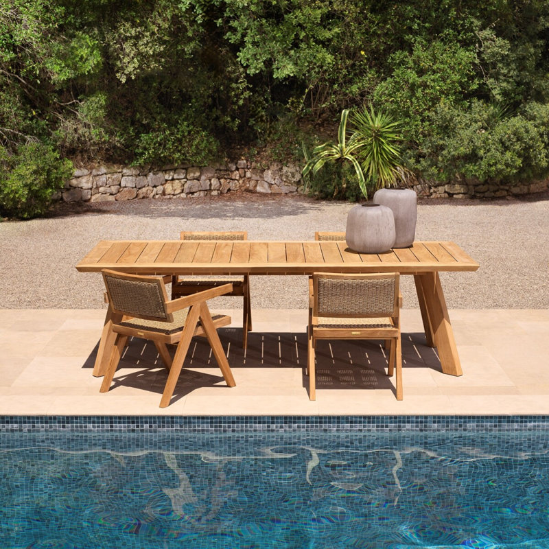Kristo Outdoor Dining Armchair, Natural