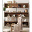 Industrial Rustic Wood and Metal Ladder Bookshelf
