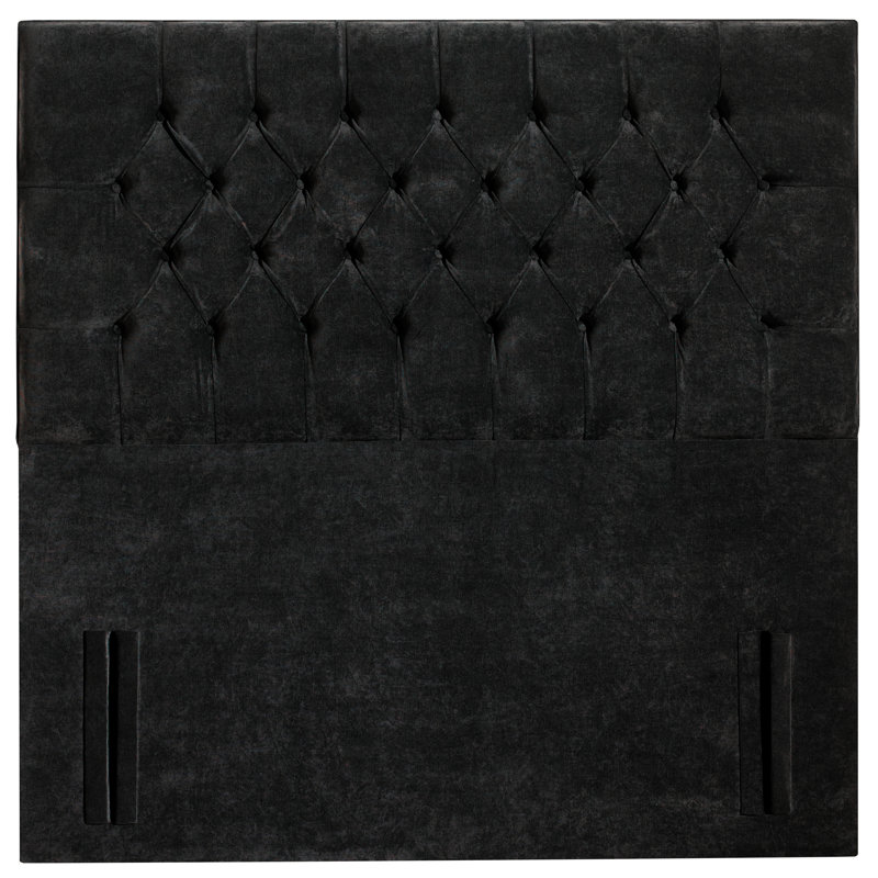 Nicolette Upholstered Headboard, Black, Double (4'6)