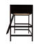 Lit mezzanine simple avec finition en bois massif - Repose-pieds confortable et polyvalent
