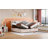 Upholstered Platform bed with a Hydraulic Storage System-1222239894-1222239892