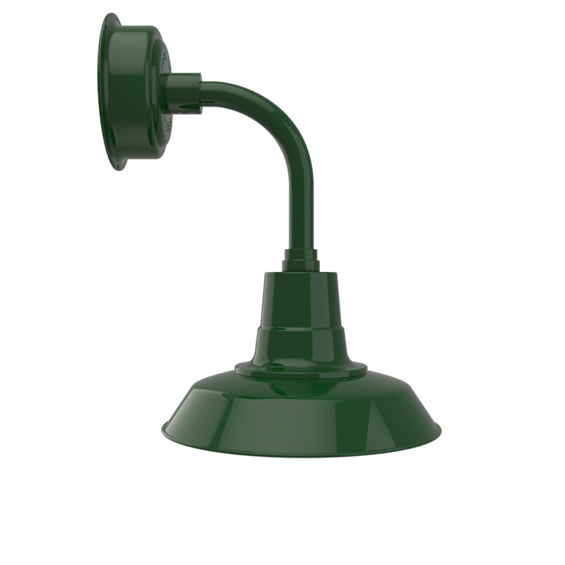 Paulina LED Barn Light, 22.25" H x 12" W x 17.78" D, Vintage Green