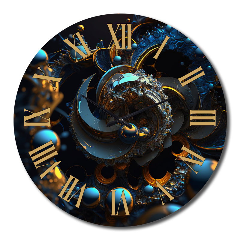 Horloge murale en métal, Très grand