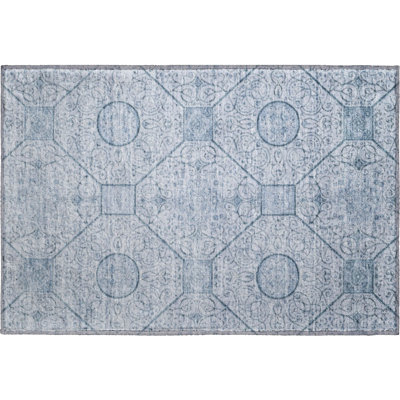 Premium Machine Washable Bucz AMF1748 Geometric Rug