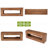 63-Inch Solid Wood TV Stand with Open Storage