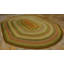 Vintage Mid Century Modern American Oval Braided Room Size Rug