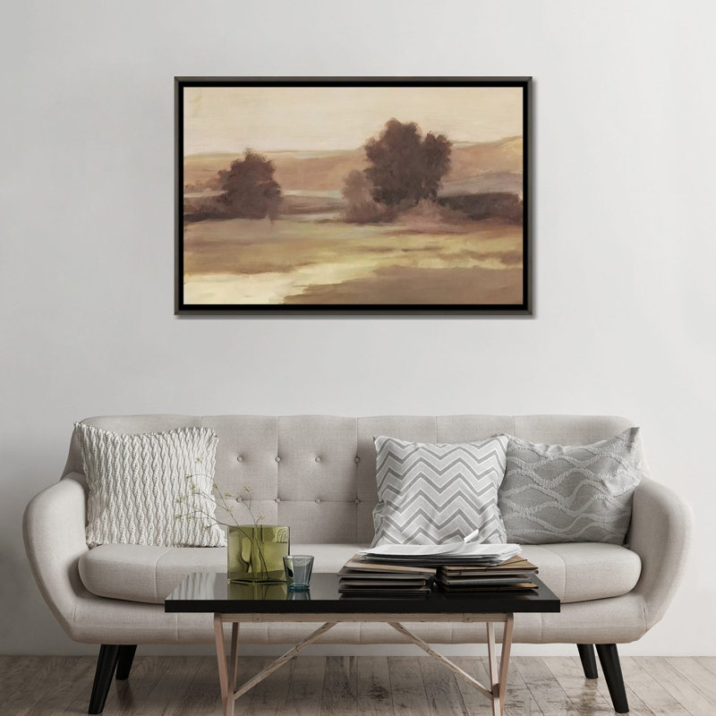 "Discrète Landscape II" par Ethan Harper, reproduction d’art, H 32 po x l 48 po x 1,5 po, Pas de tapis