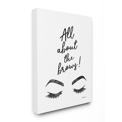 " All About The Brows Ink Illustration " by Amanda Greenwood