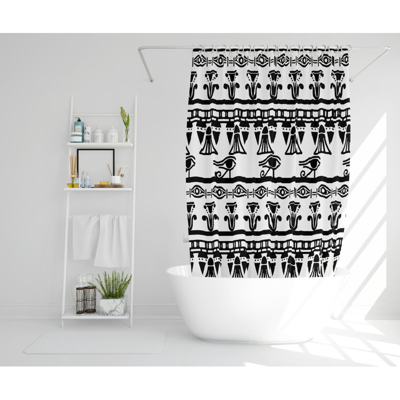 Sporgh Polyester Shower Curtain Set, 168cm H x 168cm W