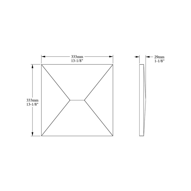 1-1/8 in x 1 ft x 1 ft Envelope Primed White Polyurethane Decorative 3D Wall Paneling