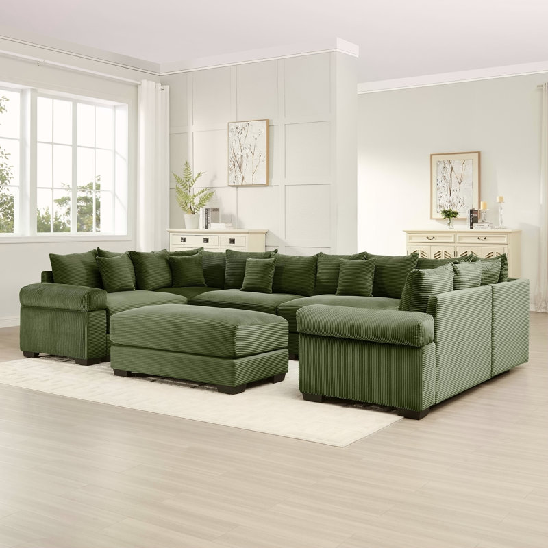 Canapé modulaire surdimensionné Cloud, Vert