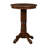 Ava 42 Inch Wood Pub Bar Table, Sunburst Design, Carved Pedestal, Cappuccino-1309883629