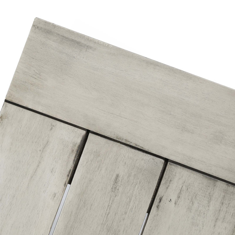 Banc de pique-nique en bois Poirier, Gris