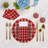 Xmas Ornament Cotton Sateen Dinner Napkins-124988622