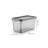Durable Storage Box Set (3 Pieces), Anthracite Color, 6.0 x 11.6 x 6.0 inches | 100% Plastic, 4.2 Quart Capacity | Dishwasher Safe, Ideal for Organizing Home, Office & Kitchen Spaces, Stackable Design