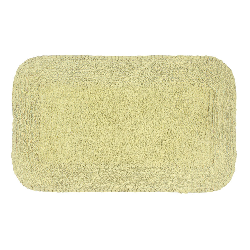 Maytham Bath Rug, Green, Rectangle - 21" W x 34" L