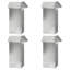 25 cm H x 100 cm W Galvanised Steel