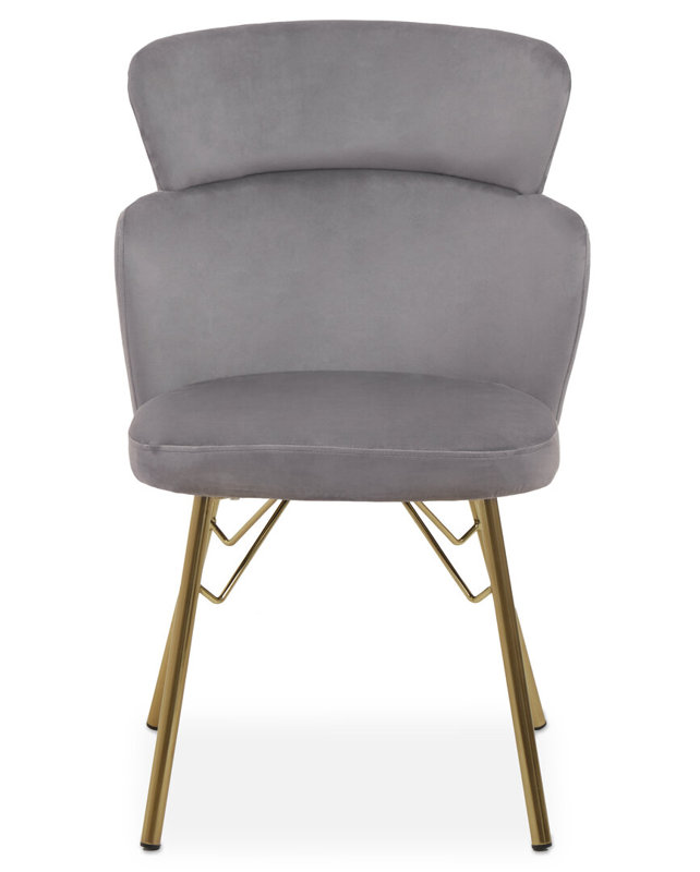 Velvet Club Chair, Grey