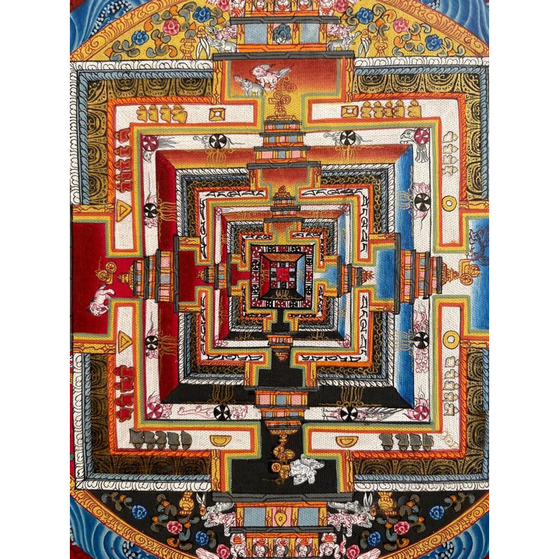Kalachakra Mandala Thangka (Thangka sans brocart)