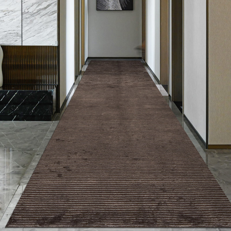 Area Rug in Dark Brown, Rectangle 6' x 9'