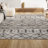 Bousquet Moroccan Beni Souk Cream/Gray Rug-297422853
