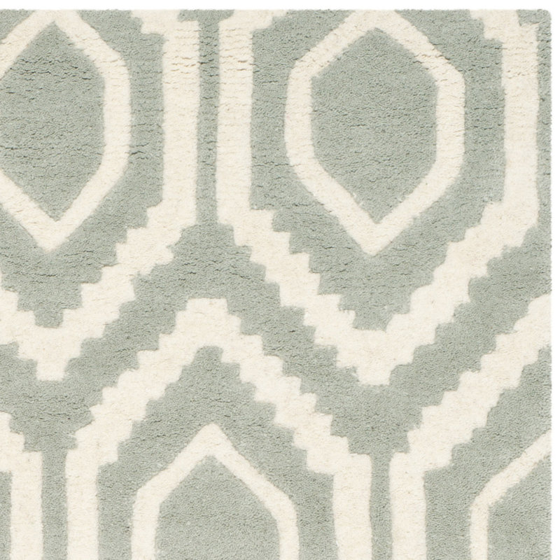 Tapis en laine touffeté à la main Deedie, Rond 5 pi