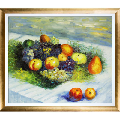 « poiriers et raisins » par claude monet picture cadre, reproduction d’art sur toile