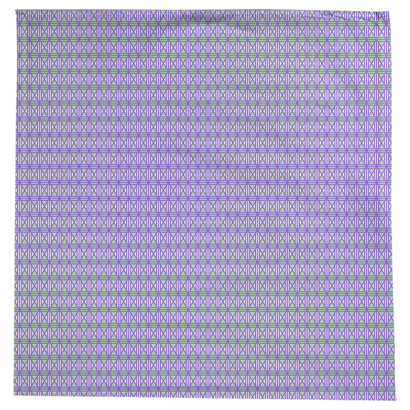 Leffel Lined Diamonds Tablecloth, Purple/Green