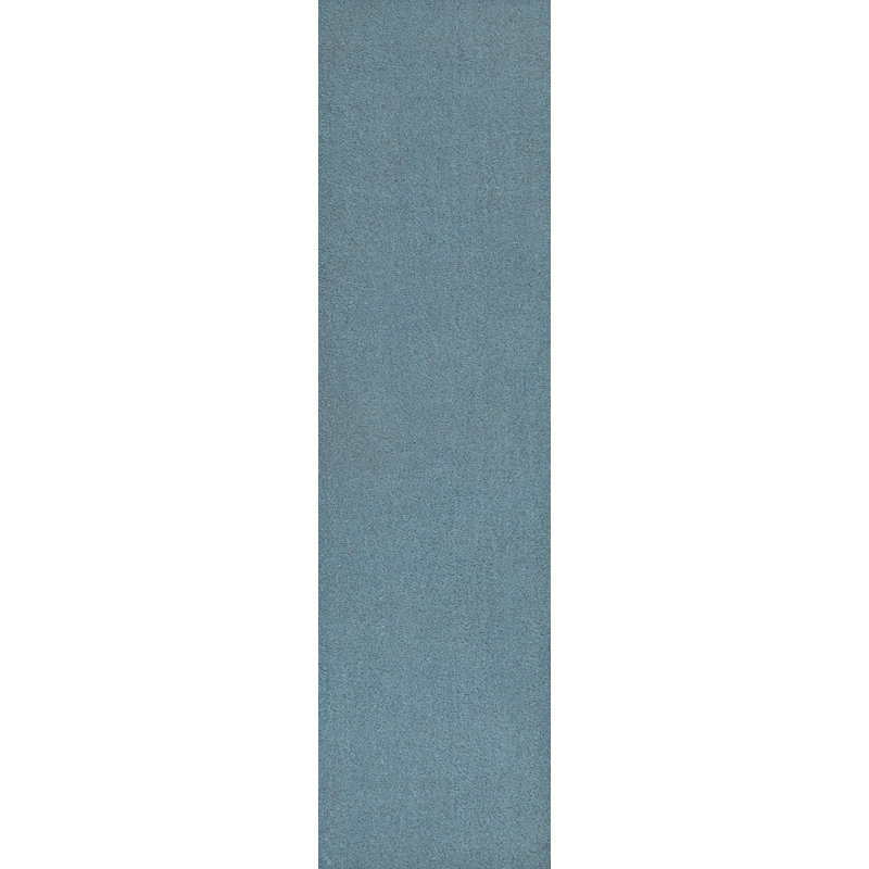 Tapis d'intérieur / extérieur Kalonni, L 26 po x L 96 po, Bleu côtier