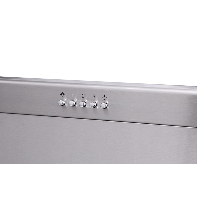 36" Stainless Steel Convertible Wall Mount Range Hood with Charcoal Filter