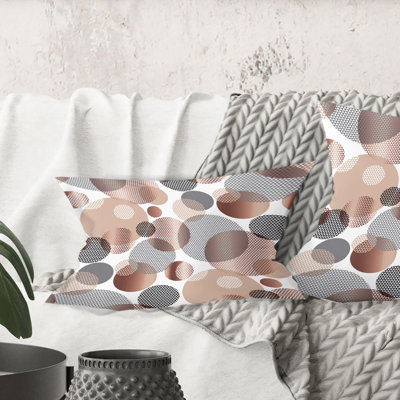 Coussin Circular Abstract Retro