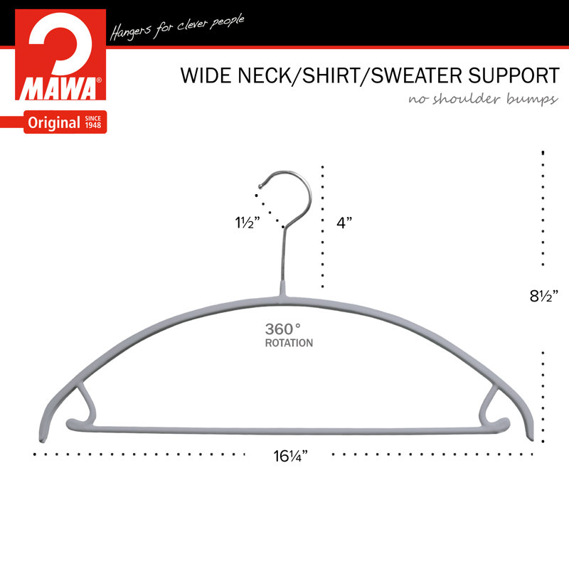 Cintre en métal Euro Skirt, Argent
