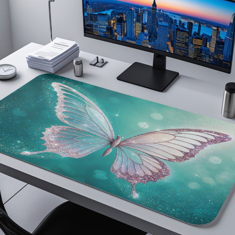 Polyester Desk Pad, 14.4x12.1