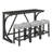 Bar Table And Chairs Set With Power Outlet-107225537