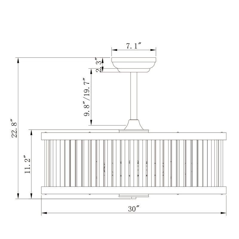 Ceiling Fan with Light Kit
