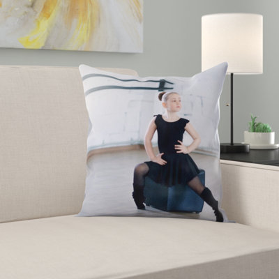 Ballet Square Pillow Cover & Insert