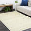 Athlene Geometric Hand-Knotted Wool/Cotton Beige Area Rug