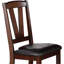 Ensemble de 2 chaises de salle à manger avec cadre en bois