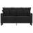 vidaXL 2-seater Sofa Black Velvet (100% polyester), Metal, Textilene-521748074-521748079