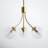 Moonrise 3 - Light Unique Globe Chandelier in Natural Brass-1511195859