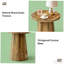 Wooden Coffee Table, Small End Table, Side Table, Round Reading Table For Home, Office