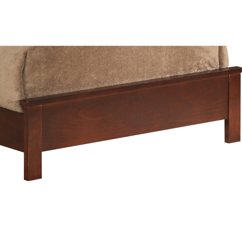 Charming Bed With Cherry Finish