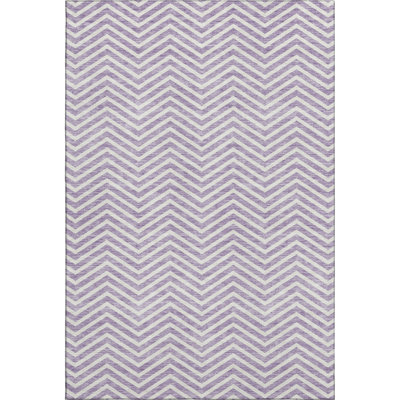 Premium Machine Washable Prisco Lilac Rug