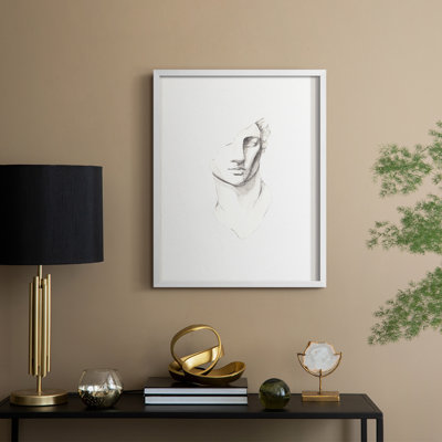 Vintage Sketch VIII Framed Print - Solid Wood