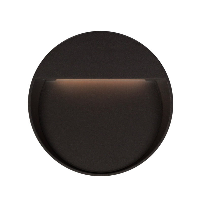 Plafonnier encastré d'extérieur à DEL Mesa, Noir, H 10,75 po x l 10,75 po x P 1 po