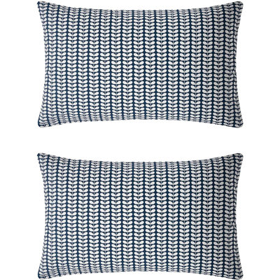 Orla Kiely Tiny Stem Whale Geometric Pillowcase
