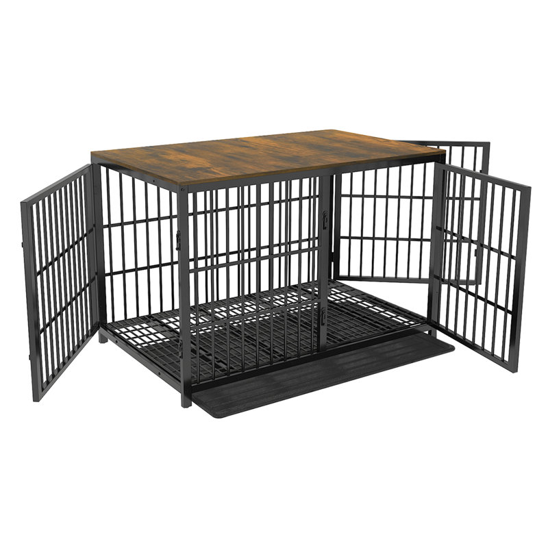 Caisse pour animal Chamiya, Noir, noir, noir, noir, Très très grand (H 32 po x l 47,2 po x P 30,5 po
