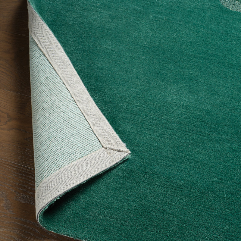 Jaipur Living Divya LYD03 Tufted Abstract Green Area Rug (9'X12'), Rectangle 10' x 14'