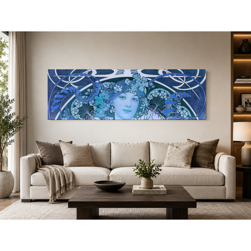 Rêverie / Daydream (1897) - Art mural sur toile panoramique, L 60 po x H 20 po